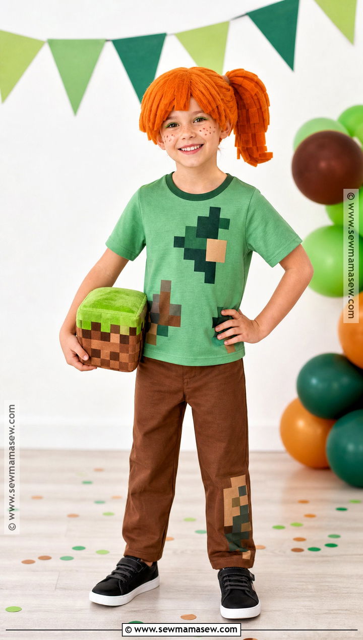 Kids Alex Minecraft Costume - 30 alex minecraft costume ideas