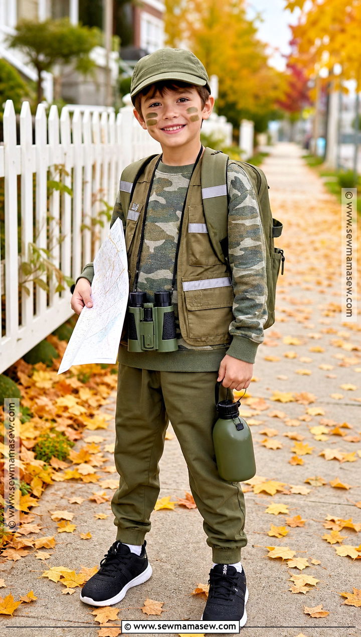 Kids Army Explorer Costume - 30 Army Halloween Costume Ideas