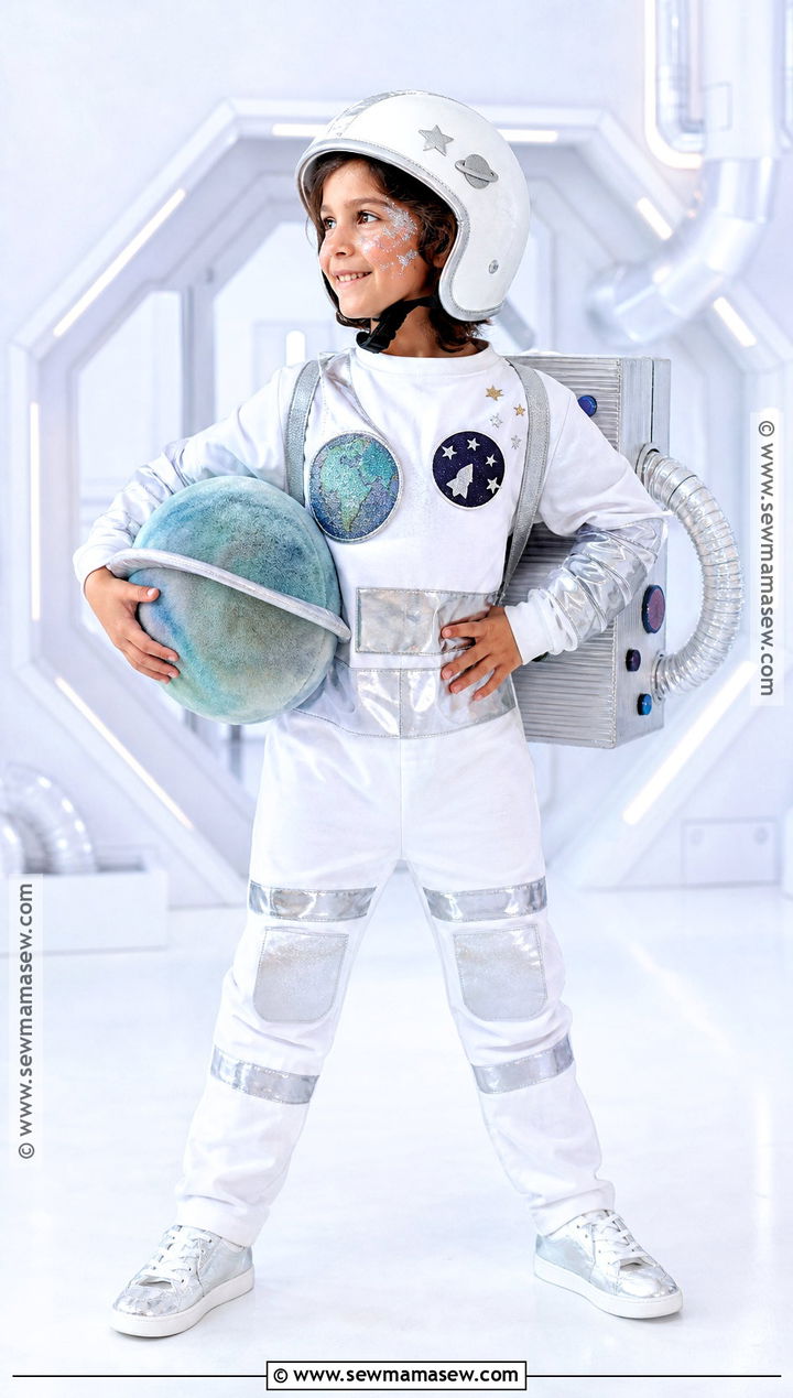 Kids Astronaut Costume With Silver Boots - 45 kids halloween costumes