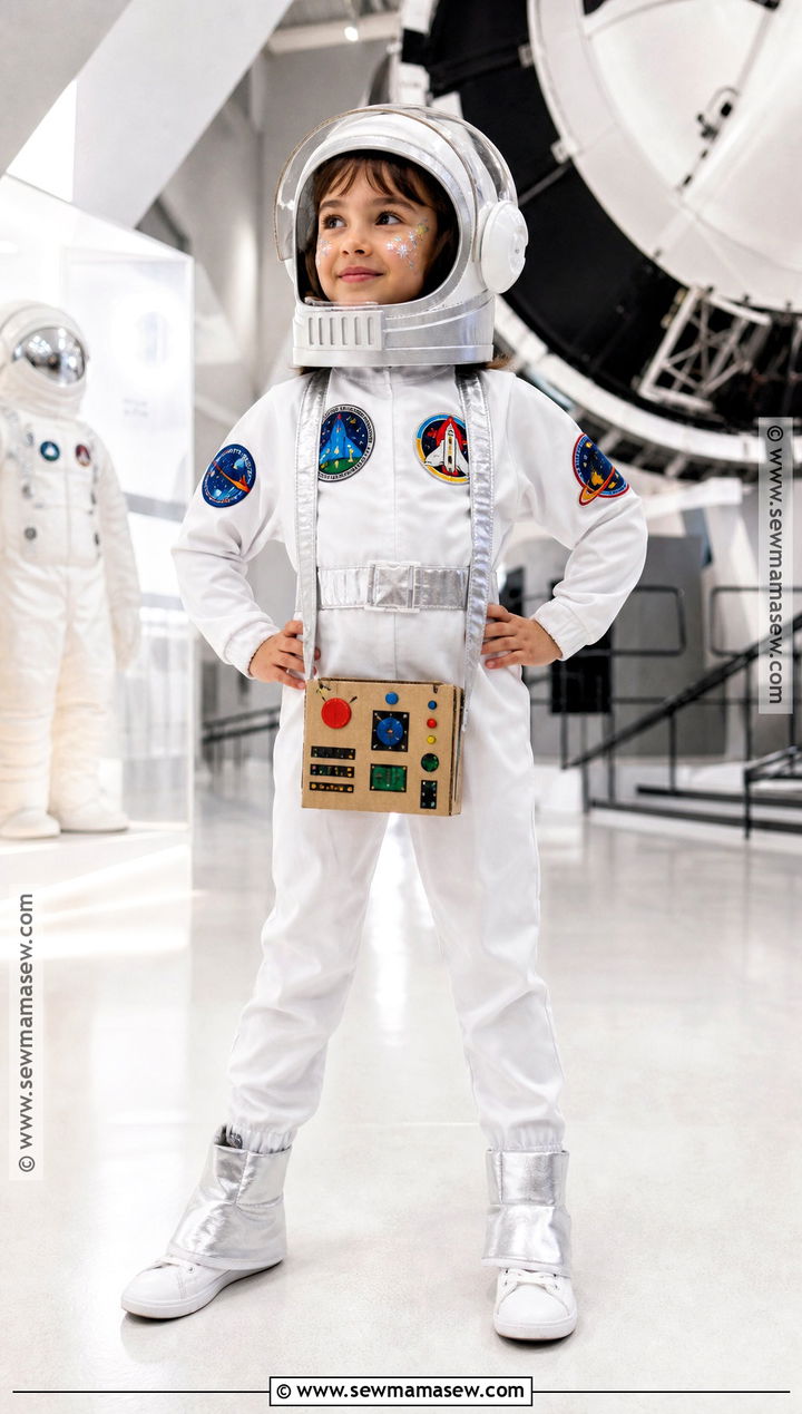 Kids Astronaut Costume With Silver Boots - 35 kids halloween costume ideas