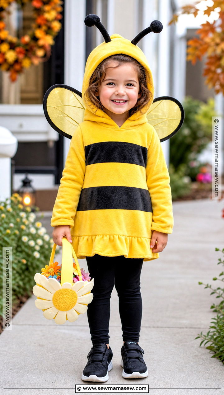 Kids Bee Costume With Hoodie Dress - 40 bee costume ideas
