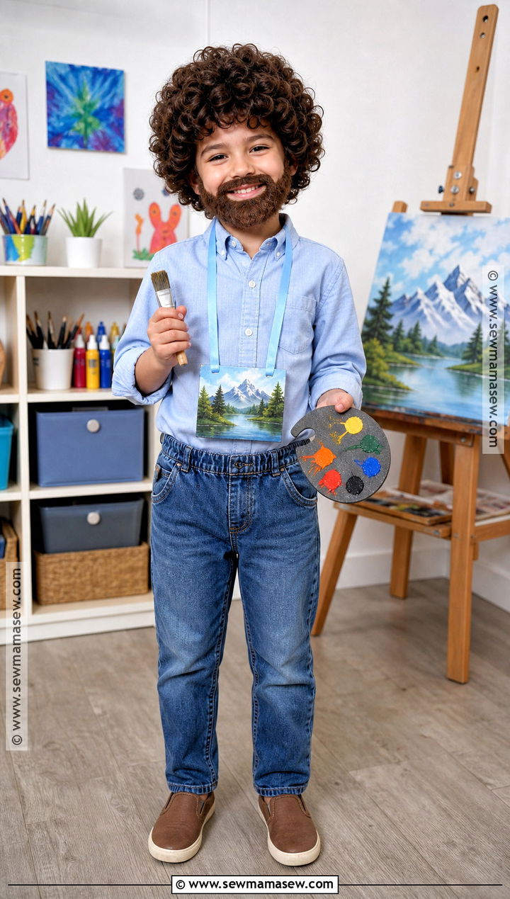 Kids Bob Ross Costume - 35 bob ross costume ideas
