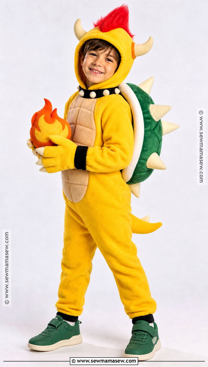 Kids Bowser Cosplay With Plush Shell - 30 bowser cosplay ideas