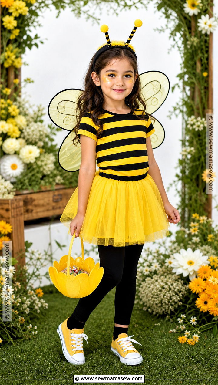 Kids Bumblebee Costume With Yellow Sneakers - 35 kids halloween costume ideas