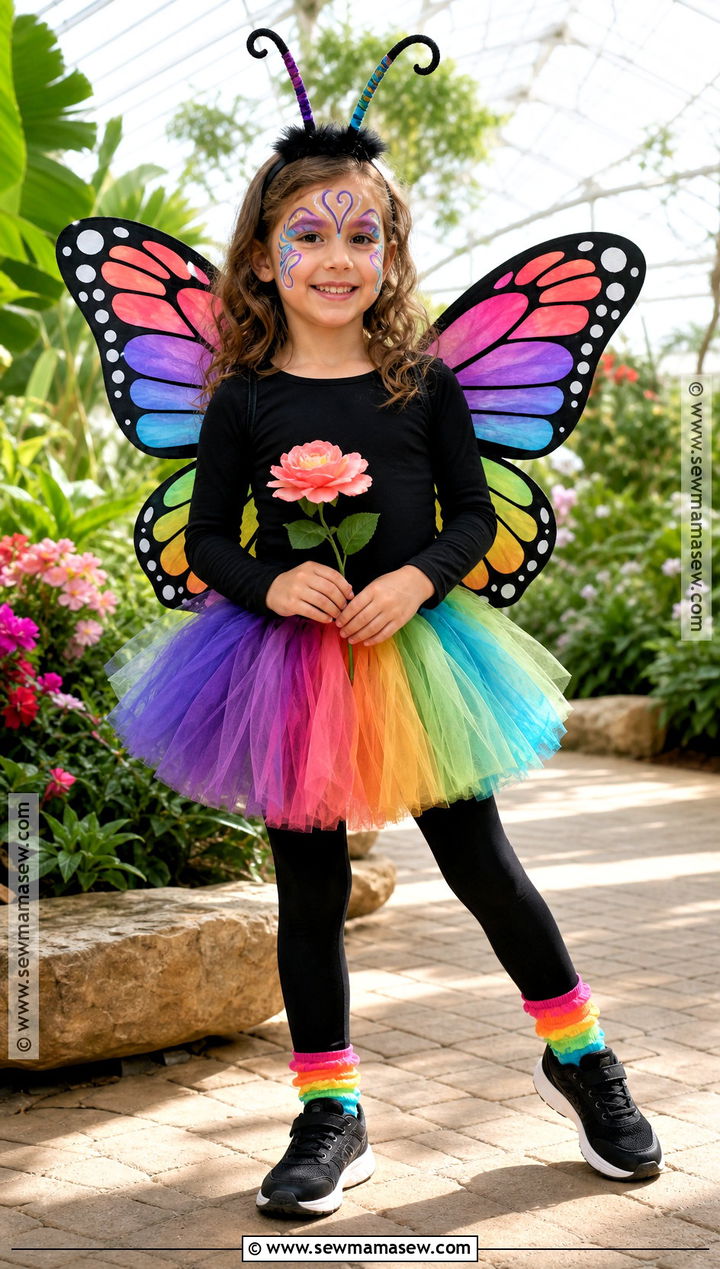 Kids Butterfly Costume With Colorful Wings - 35 kids costume ideas