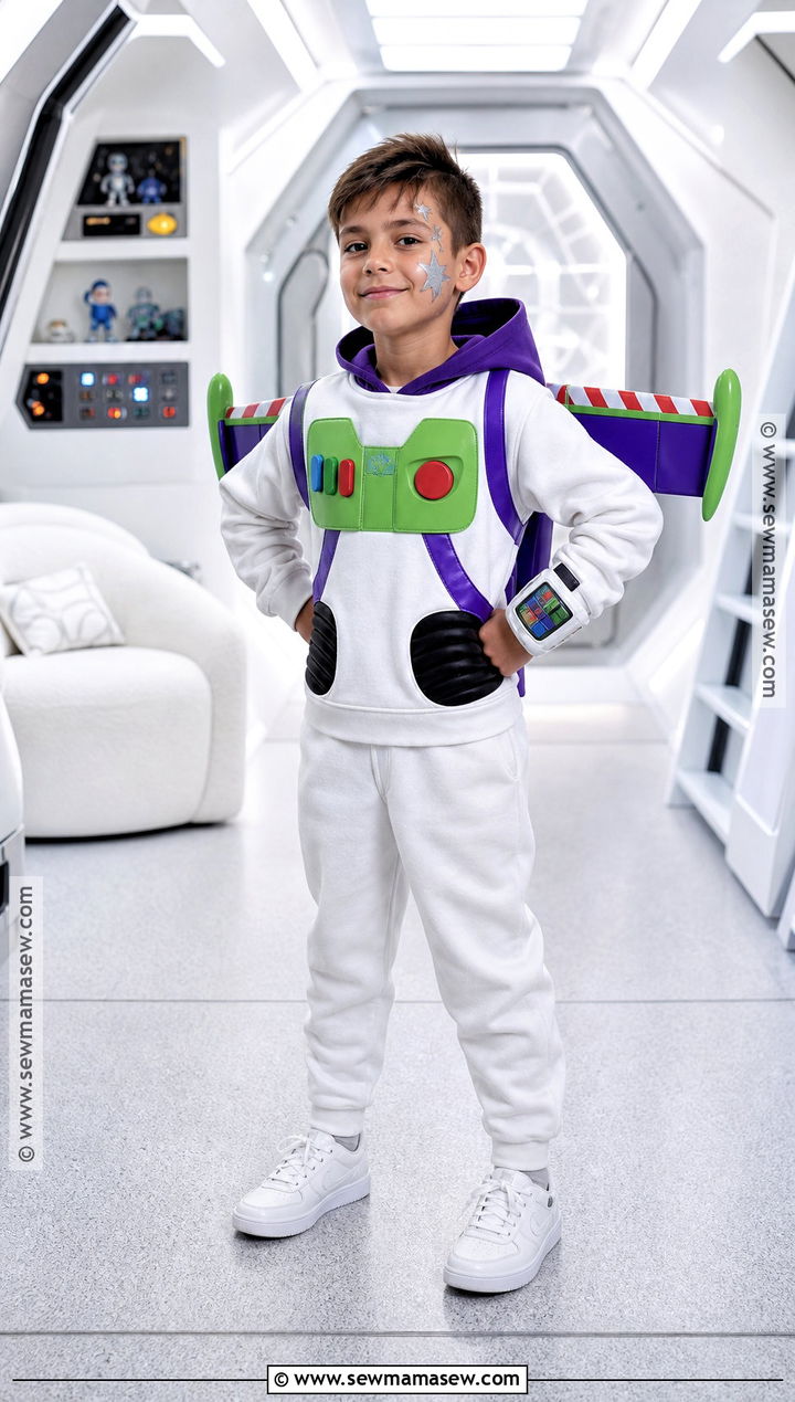 Kids Buzz Lightyear Costume With Space Wings - 35 kids halloween costume ideas