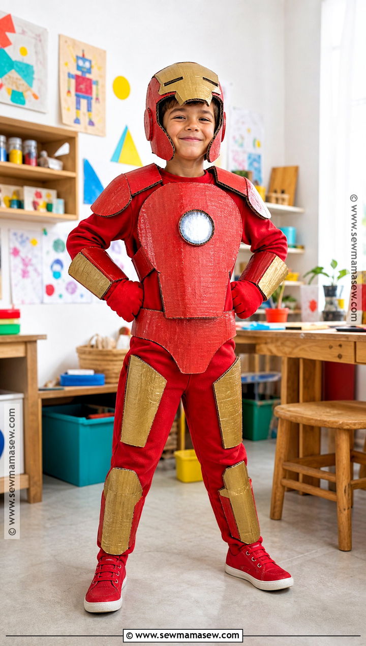 Kids Cardboard Iron Man Costume - 30 iron man costume ideas
