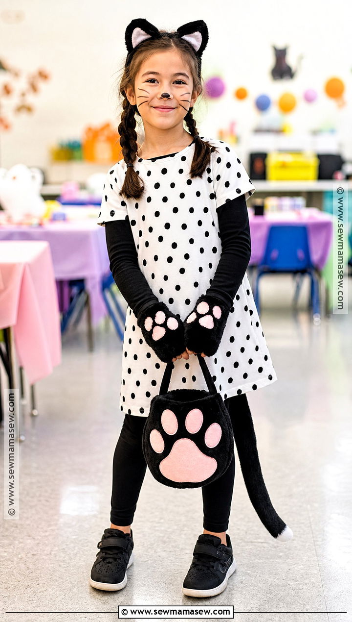Kids Cheetah Costume With Spotted Dress - 50 cheetah costume ideas