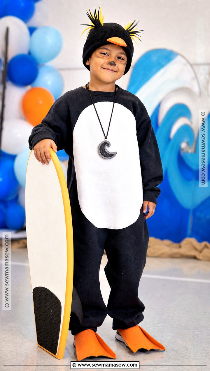 Kids Cody Maverick Costume With Foam Surfboard - 30 Cody Maverick Costume Ideas
