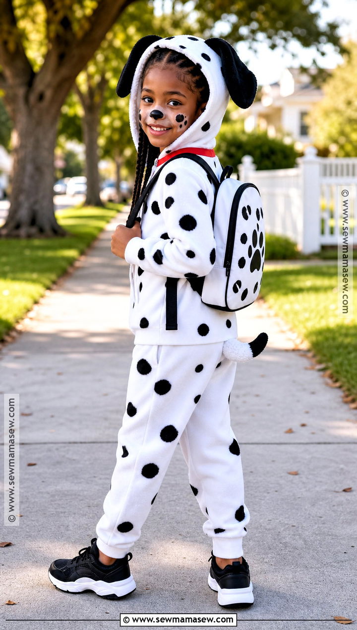 Kids Dalmatian Hoodie Costume - 30 dalmatian halloween costume ideas