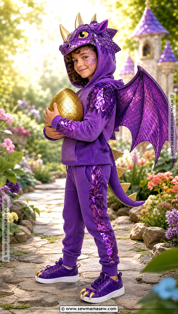 Kids Dragon Costume With Shimmering Cape - 35 kids costume ideas
