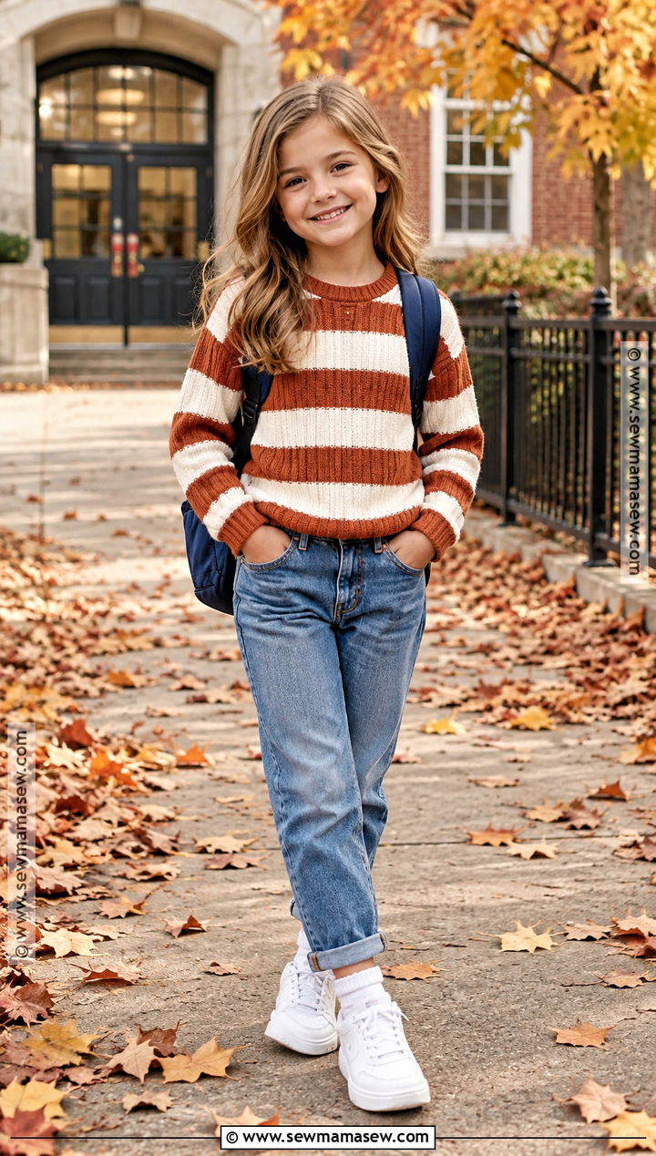 Kids Fall Sweater And Jeans Outfit - 15 fall fashion ideas for kids