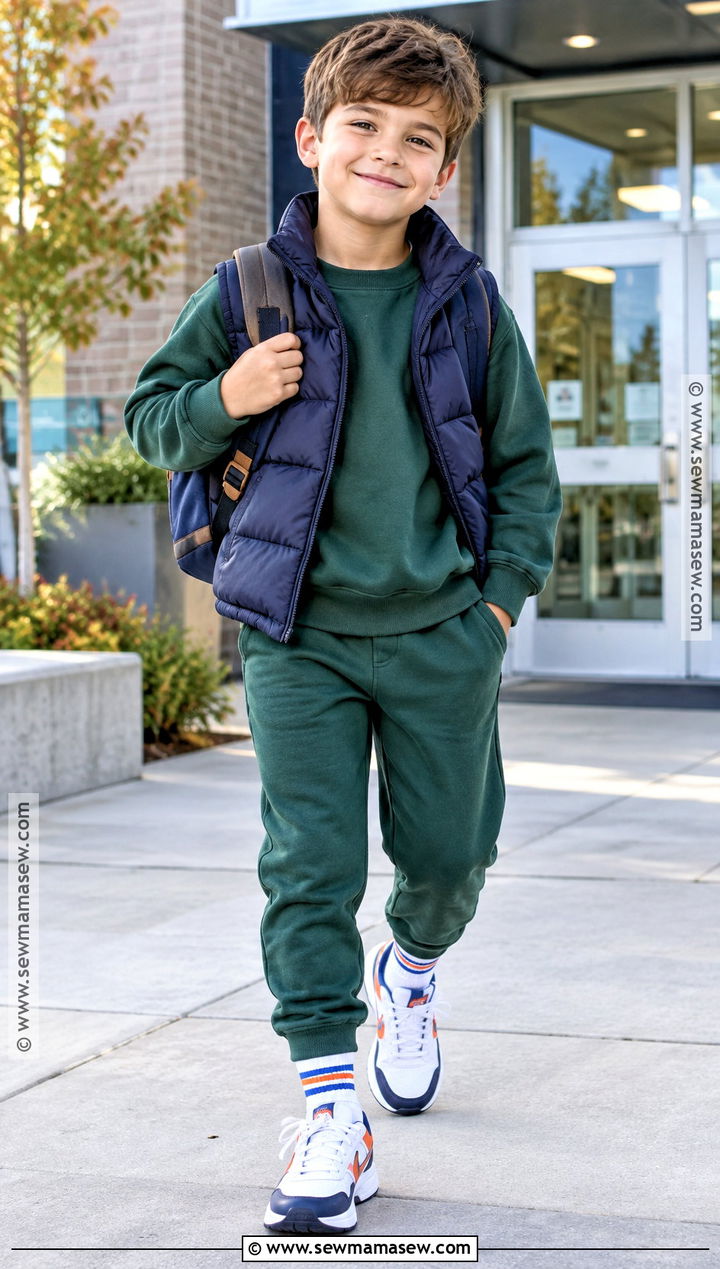 Kids Fall Sweatshirt And Jogger Set - 15 kids fall clothing set ideas