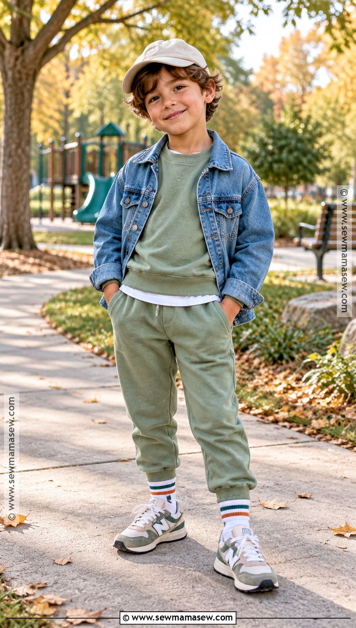 Kids Fall Sweatshirt And Joggers Outfit - 25 kids fall outfits