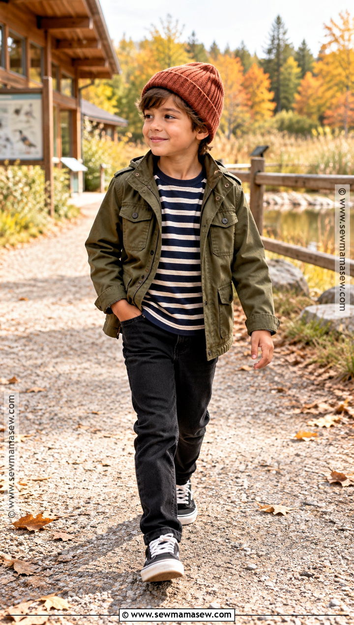 Kids Fall Utility Jacket Outfit - 25 kids fall outfits