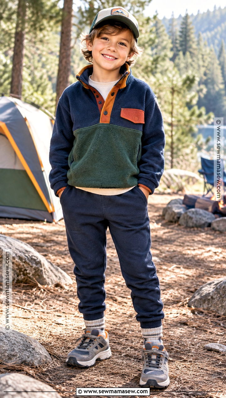 Kids Fleece Pullover And Joggers Outfit - 15 Fun Fall Fashion Ideas for Kids