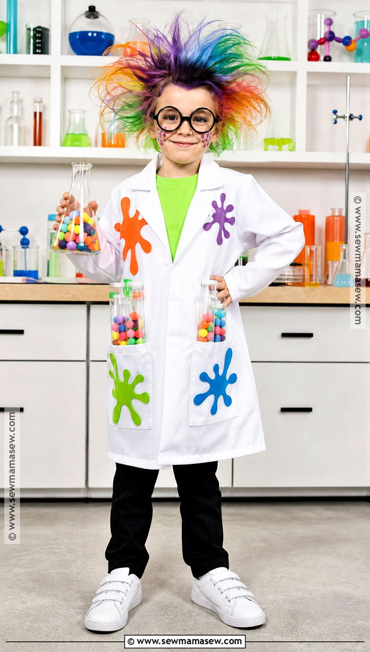 Kids Mad Scientist Costume With Lab Coat - 35 kids costume ideas