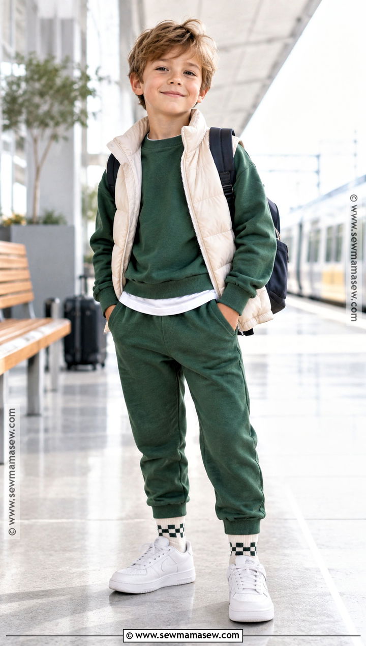 Kids Matching Sweatshirt And Jogger Set - 20 kids fall fashion ideas