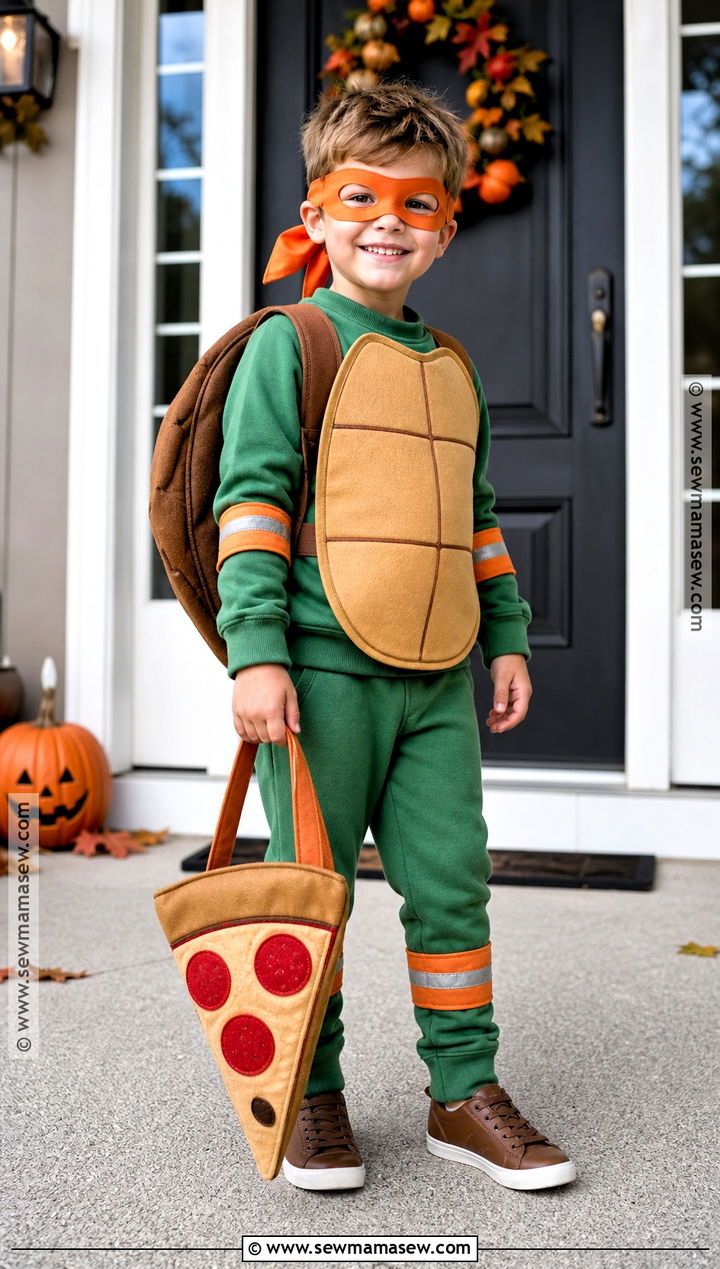 Kids Michelangelo Ninja Turtle Costume - 30 ninja turtles halloween costumes