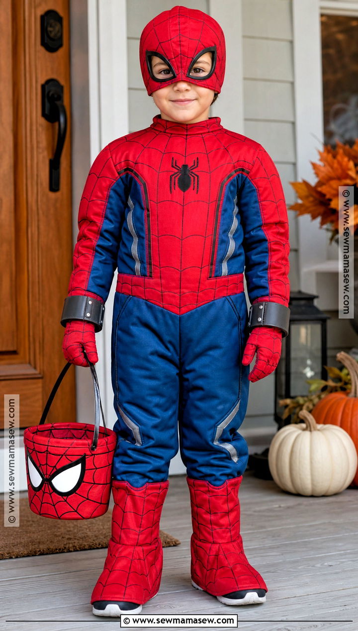 Kids Muscle Spider Man Costume - 35 spiderman halloween costume ideas