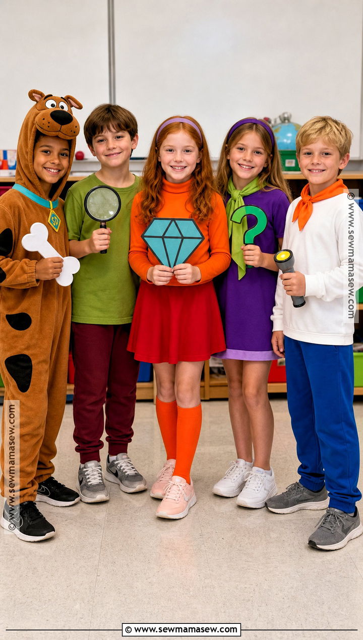 Kids Mystery Gang Costume - 50 scooby doo costumes
