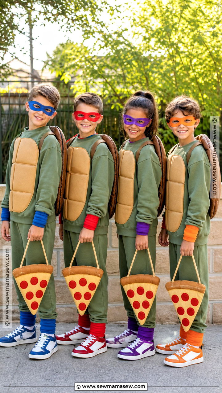 Kids Ninja Turtles Group Costume - 40 ninja turtles costume ideas