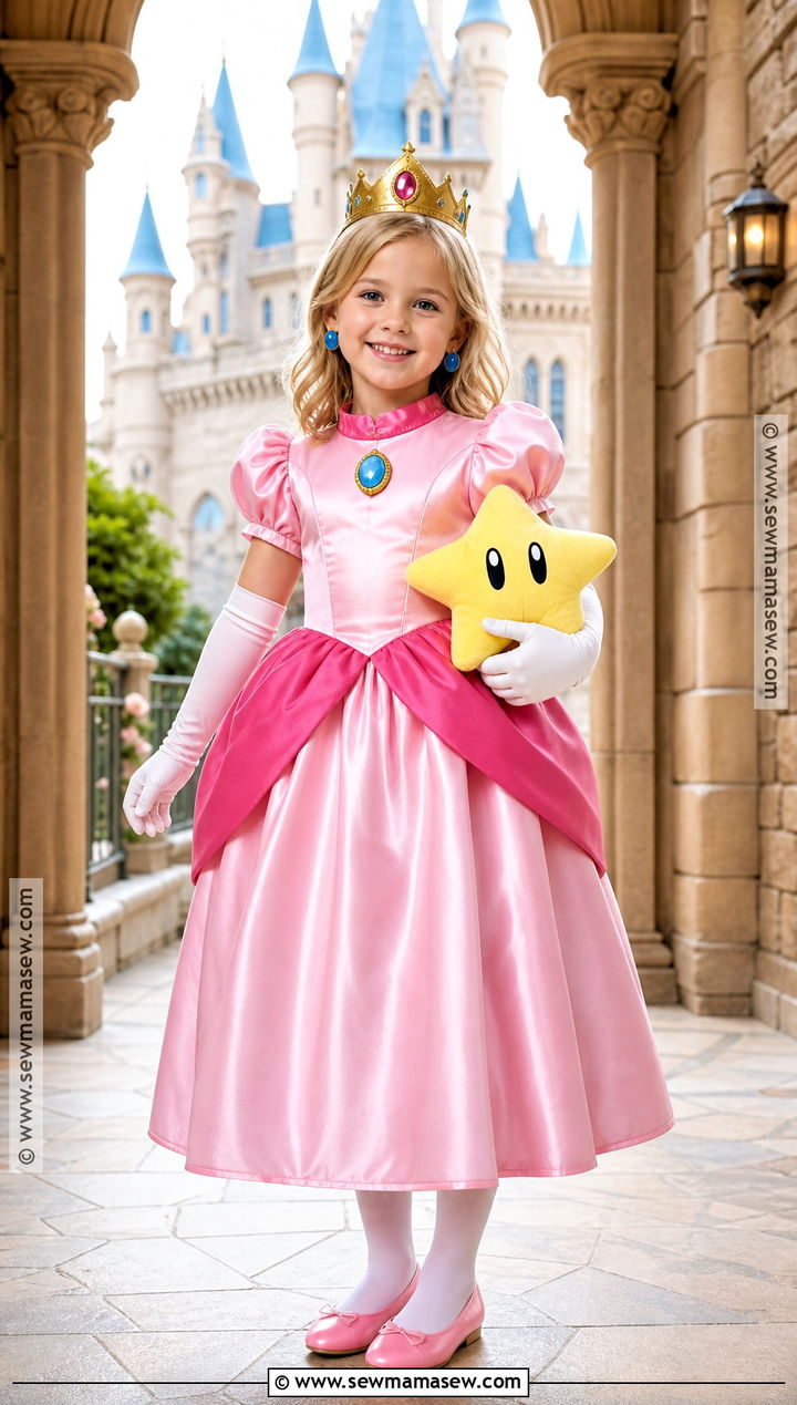 Kids Princess Peach Costume - 35 kid halloween costumes