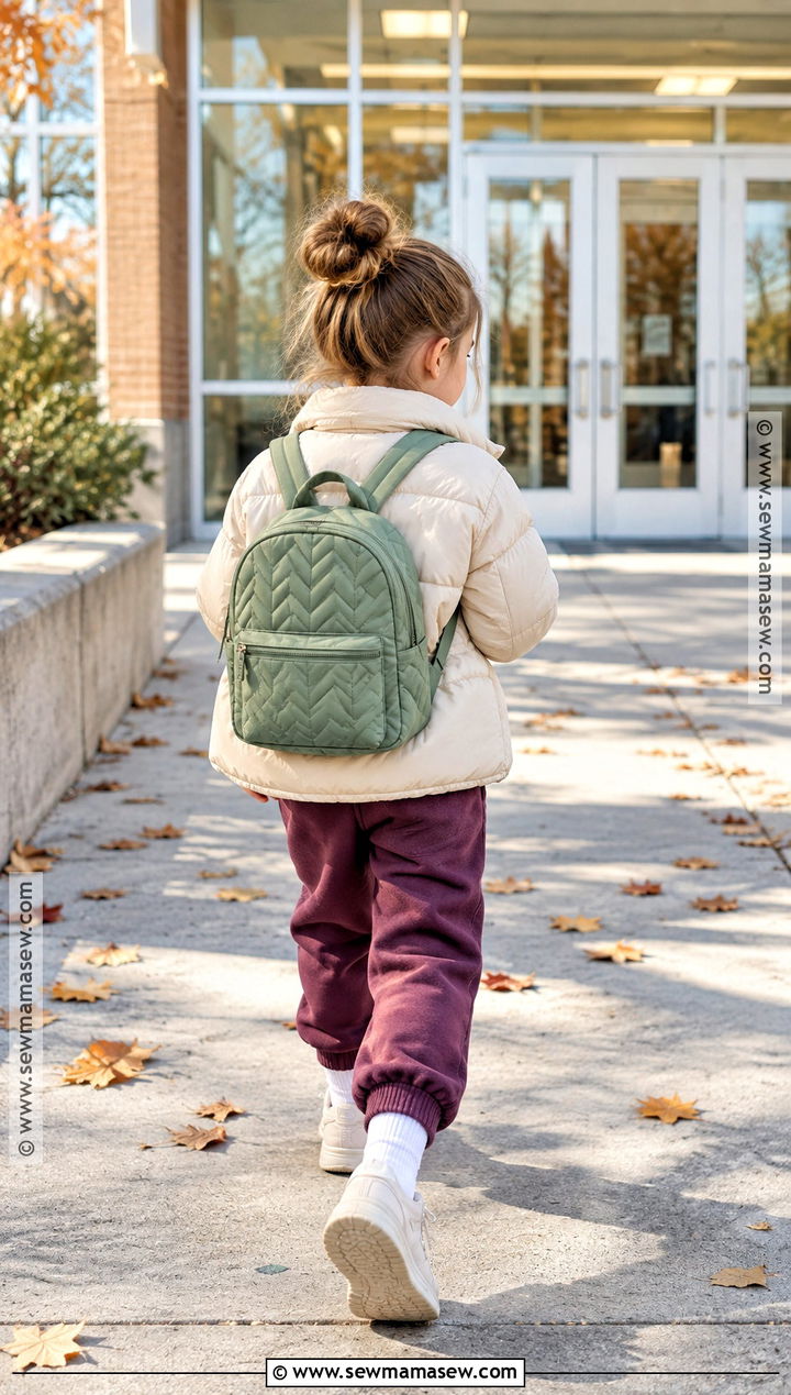 Kids Quilted Mini Backpack Outfit - 15 Cozy Autumn Accessories for Kids