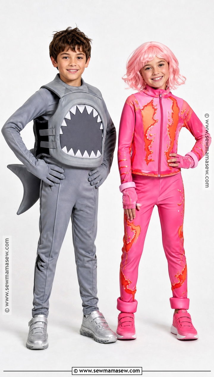 Kids Sharkboy And Lavagirl Costume - 30 shark boy and lava girl costumes