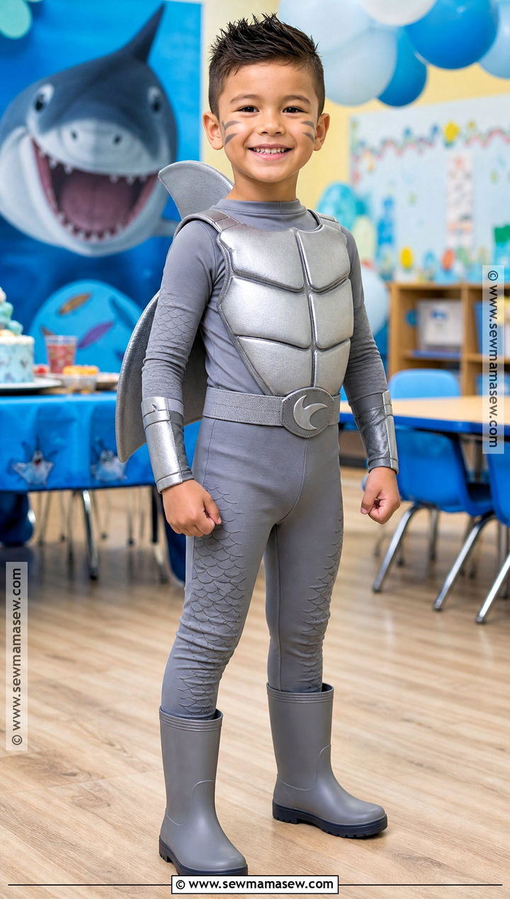 Kids Sharkboy Costume With Soft Foam Armor - 30 sharkboy costume ideas