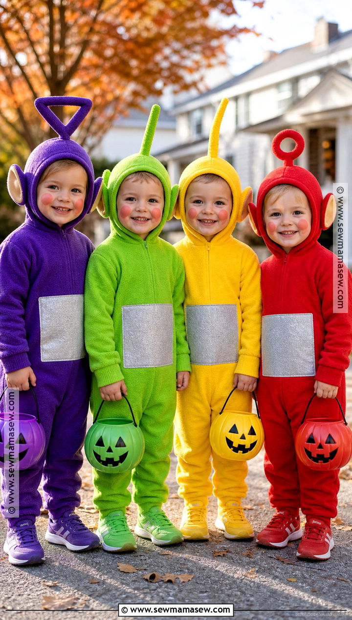 Kids Teletubbies Group Costume - 40 teletubbies costume ideas