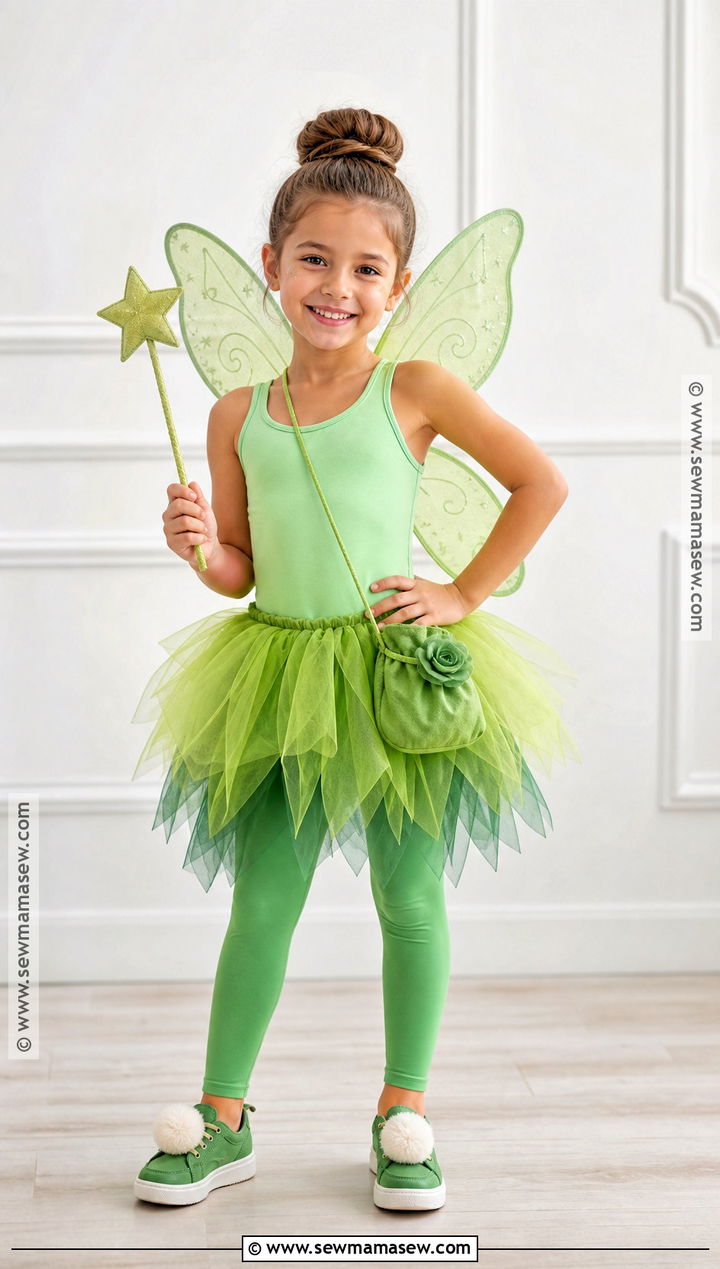 Kids Tinker Bell Costume With Tutu Dress - 40 tinker bell costume ideas