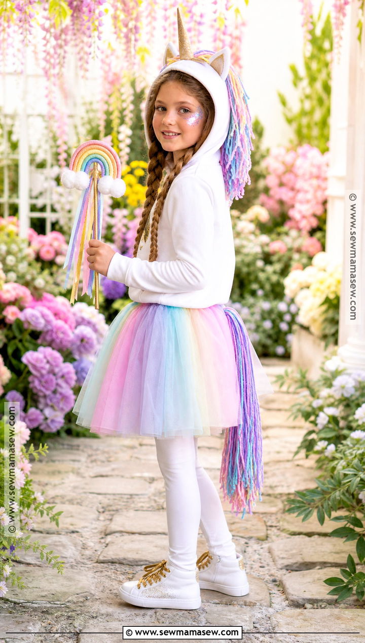 Kids Unicorn Costume With Pastel Mane - 35 kids costume ideas