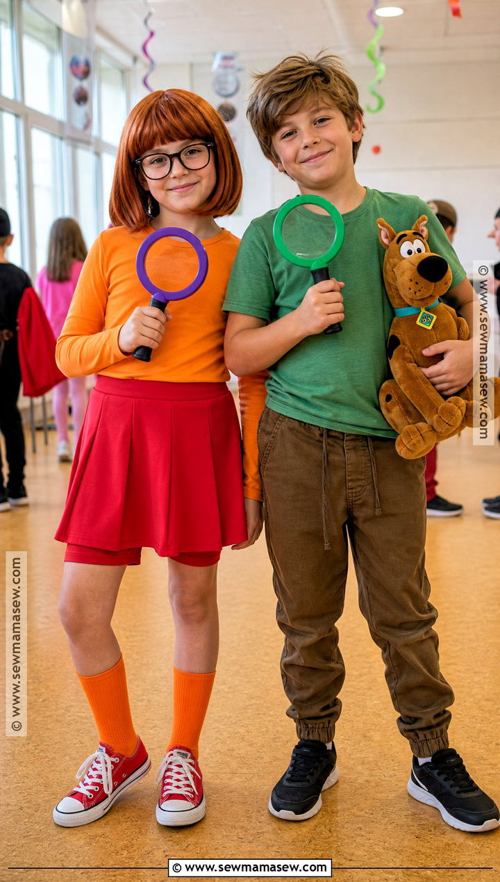 Kids Velma and Shaggy Costume - 35 velma and shaggy costume ideas