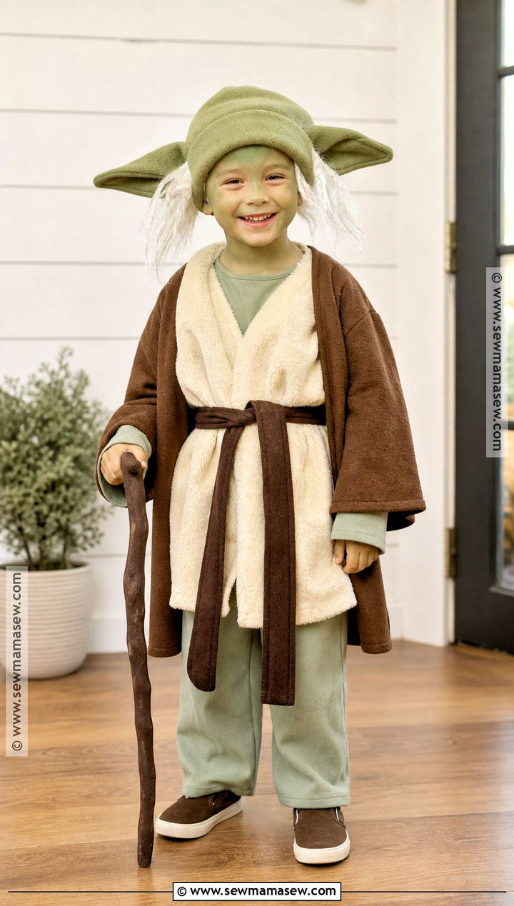 Kids Yoda Costume With Fleece Robe - 35 yoda costume ideas
