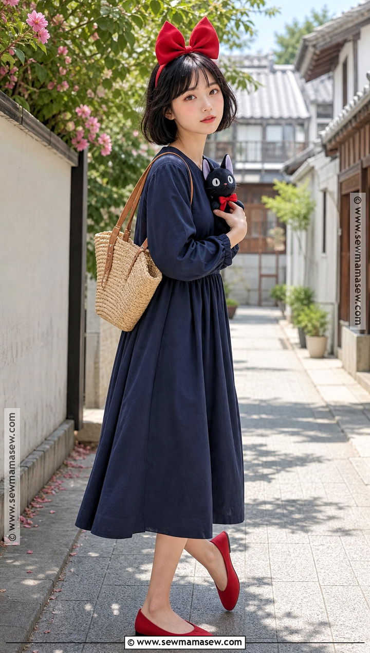Kiki Cosplay With Black Bob Hair - 30 black hair cosplay ideas