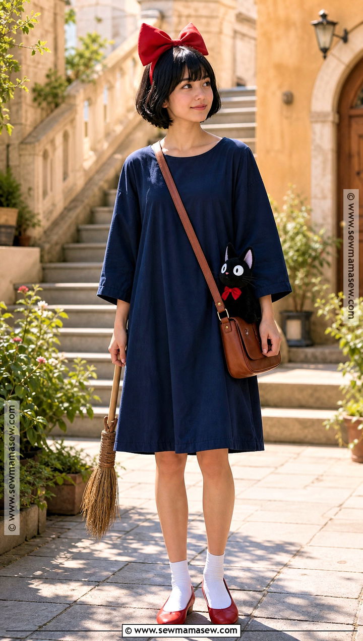 Kiki Cosplay With Navy Dress - 30 simple cosplay ideas for women