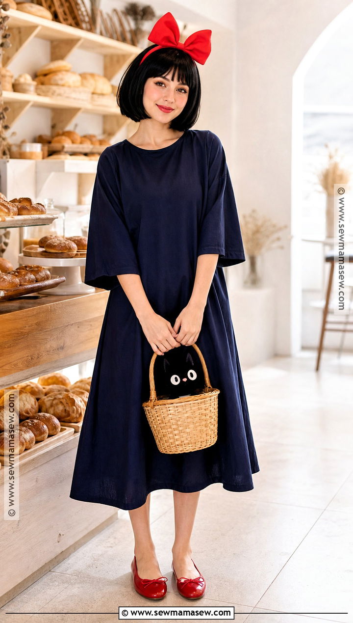 Kiki Cosplay With Navy Dress - 35 Easy Cosplay Ideas Women Anime