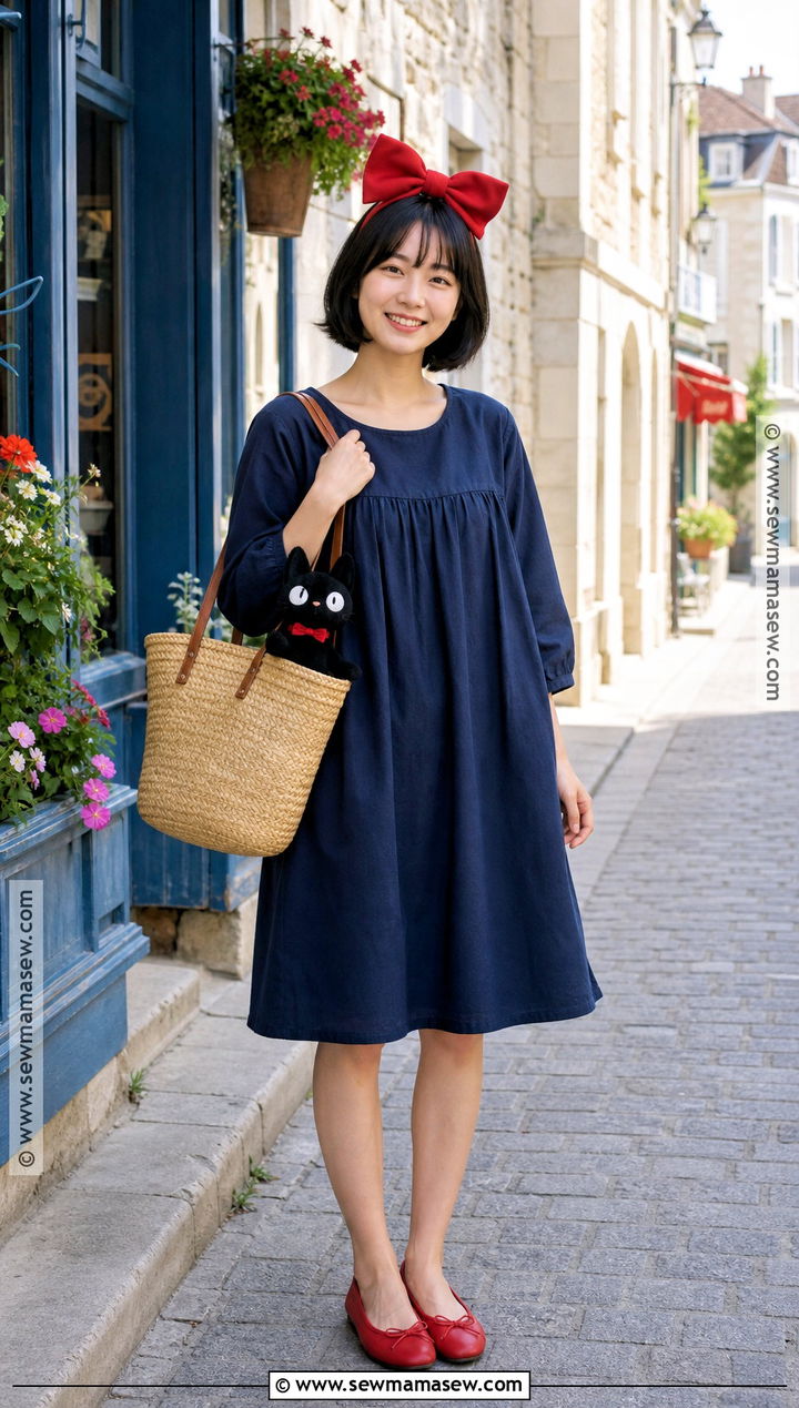 Kiki Cosplay With Navy Dress - 30 short hair cosplay characters ideas