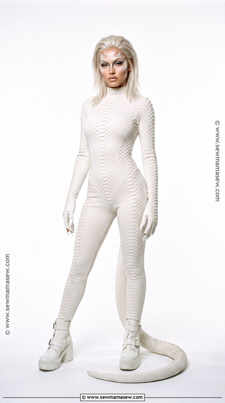 Kim Kardashian Albino Alligator Costume - 30 best celebrity halloween costumes