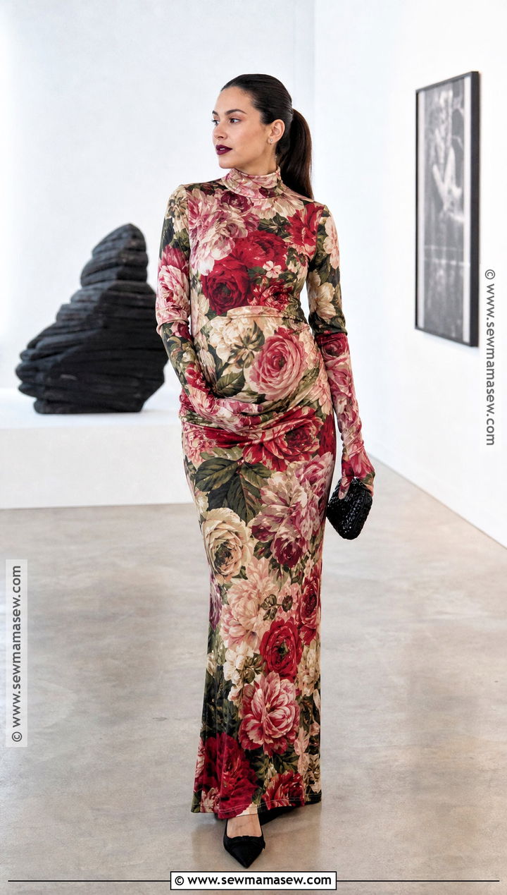 Kim Kardashian Floral Maternity Costume - 30 kardashian halloween costume ideas