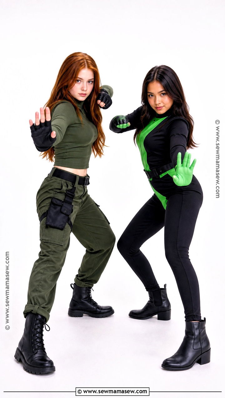 Kim Possible And Shego Costume - 40 halloween costumes teenage girl duo