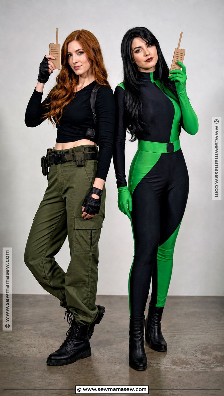 Kim Possible And Shego Costume - 30 cute halloween costumes duo