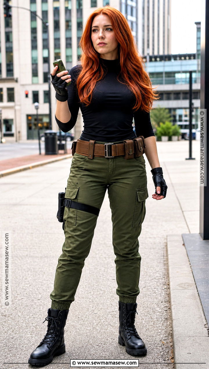 Kim Possible Cosplay With Green Cargo Pants - 30 unique cosplay ideas