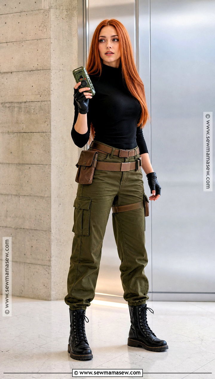 Kim Possible Costume With Cargo Pants - 30 halloween costume red hair ideas