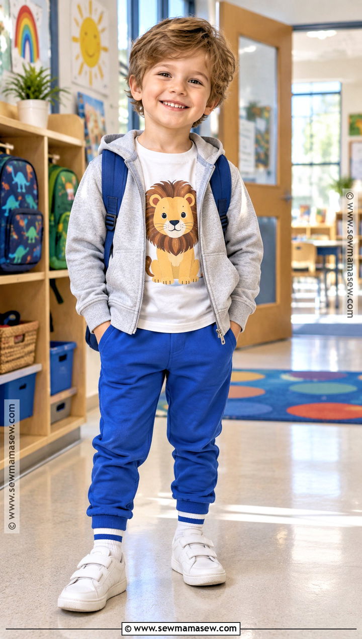 Kindergarten Graphic T Shirt And Joggers Outfit - 15 back to school kindergarten outfits