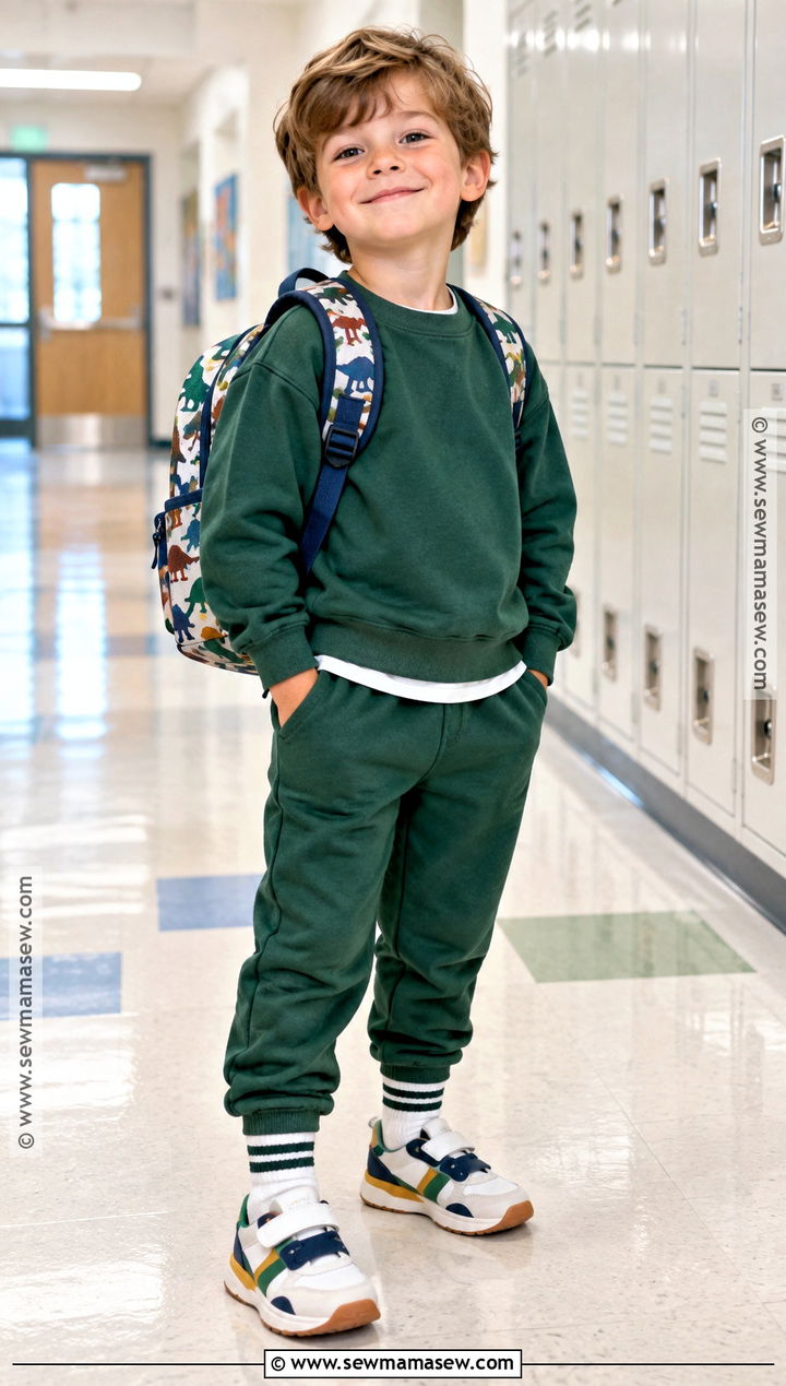 Kindergarten Matching Sweatshirt And Joggers Outfit - 15 back to school kindergarten outfits