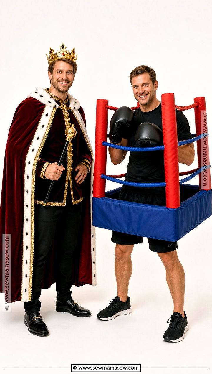 King And Boxing Ring Costume - 50 rhyme without reason costume ideas