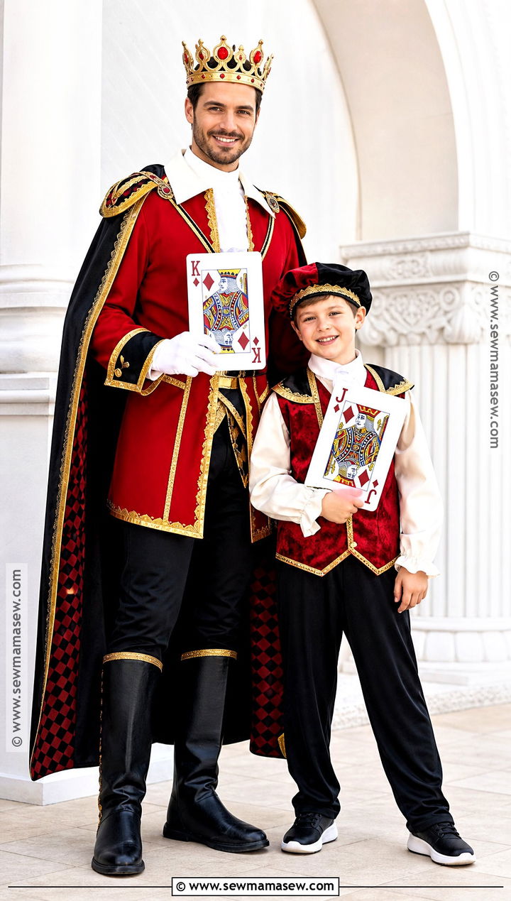 King And Jack Parent Child Costume - 30 Deck Of Cards Costume Ideas