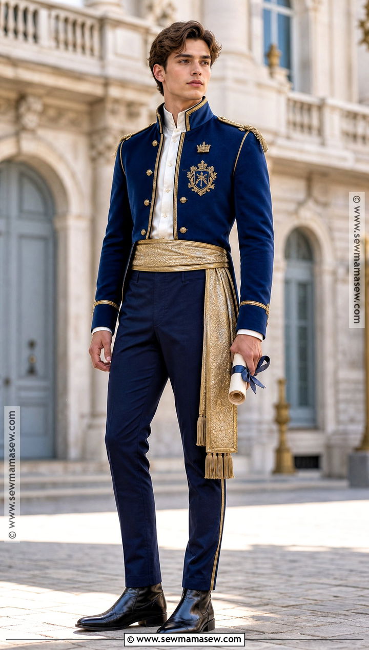 King Ben Descendants Costume With Blue Royal Jacket - 35 descendants costumes